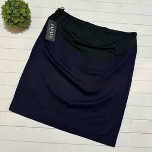Tapata‎ NWT Navy Blue Stretch Maternity Pencil Skirt Womens Size 2XL